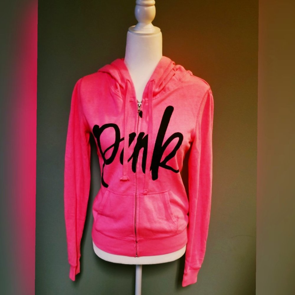 "PINK VS LOGO HOODIE"
